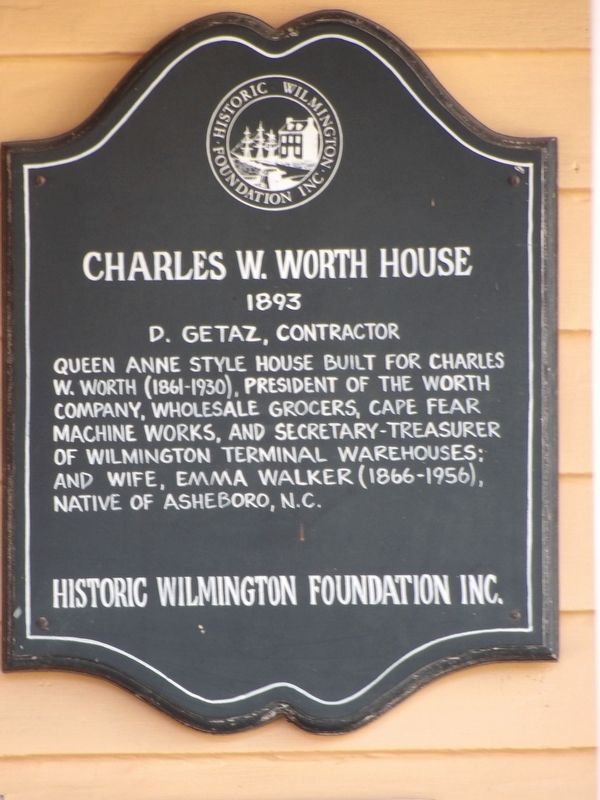 Charles W. Worth House Marker. Click for full size. Charles W. Worth House Marker image. Click for full size.