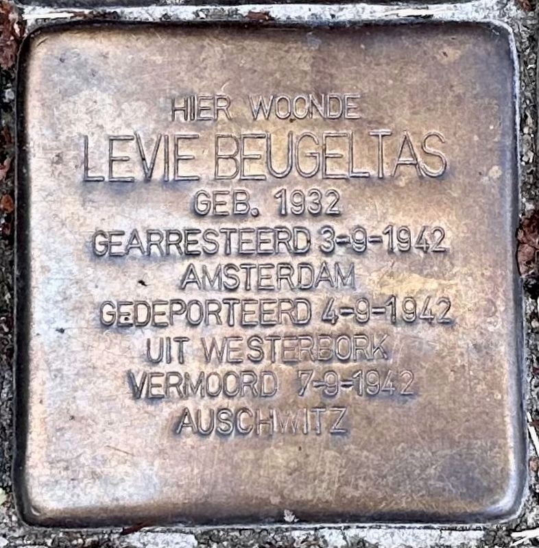 Levie Beugeltas stolperstein image. Click for full size.
