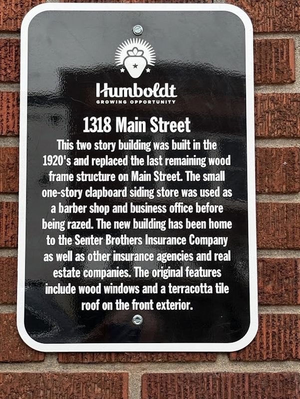 1318 Main Street marker image. Click for full size.