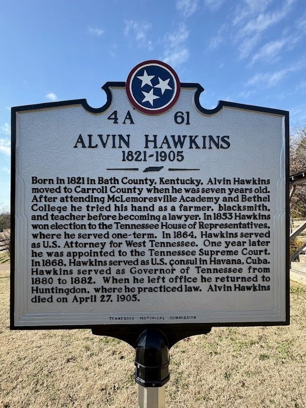 Alvin Hawkins / Gordon Browning marker image. Click for full size.