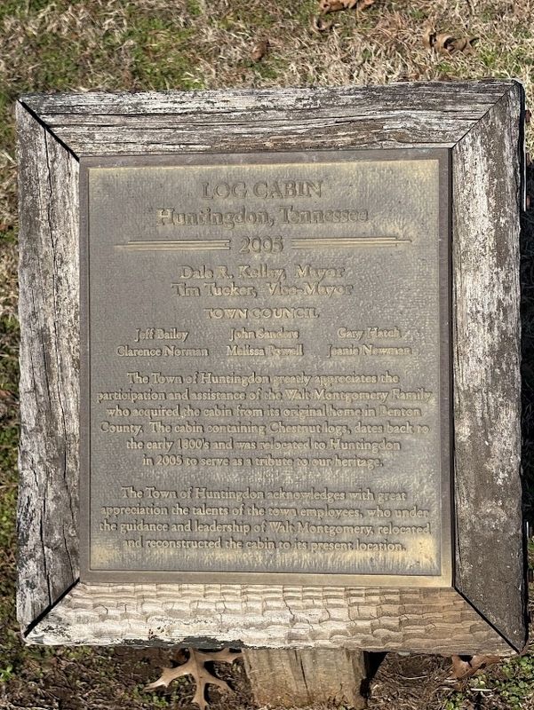 Log Cabin marker. Click for full size. Log Cabin marker image. Click for full size.