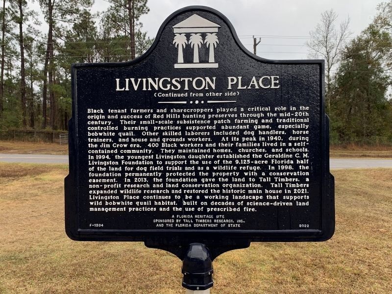 Livingston Place Marker Side 2 image. Click for full size.