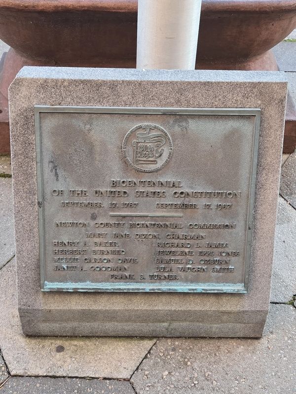 Bicentennial of the United States Constitution Marker. Click for full size. Bicentennial of the United States Constitution Marker image. Click for full size.