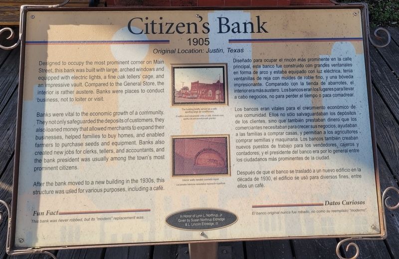 Citizen's Bank Marker image. Click for full size.