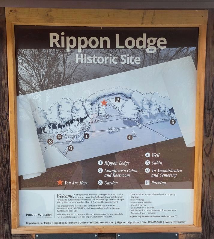 Rippon Lodge Historic Site Map image. Click for full size.