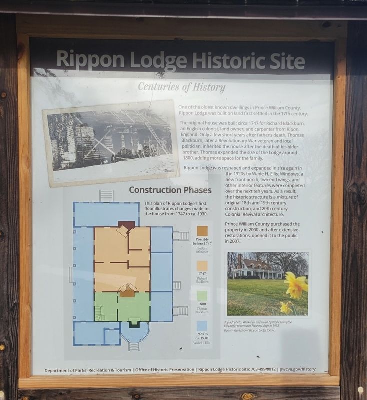 Rippon Lodge Historic Site Marker image. Click for full size.