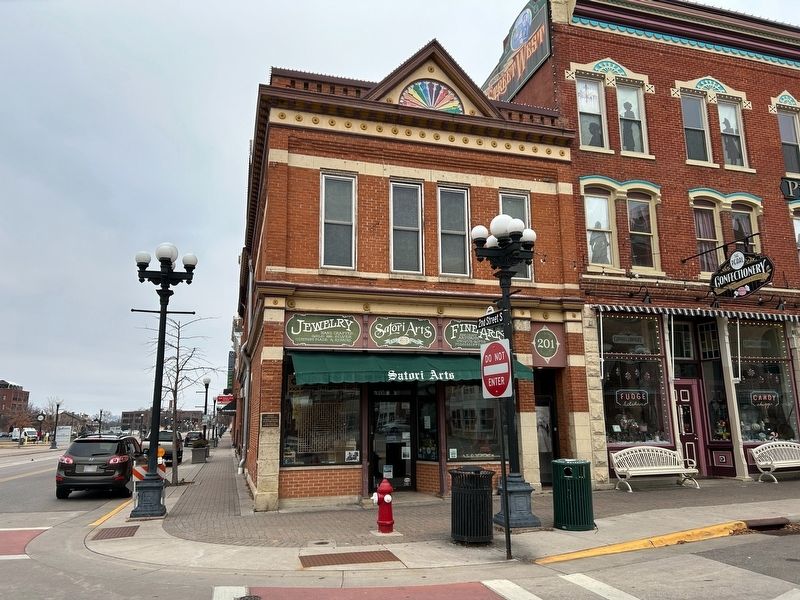 George Zeisler Building & Marker. Click for full size. George Zeisler Building & Marker image. Click for full size.