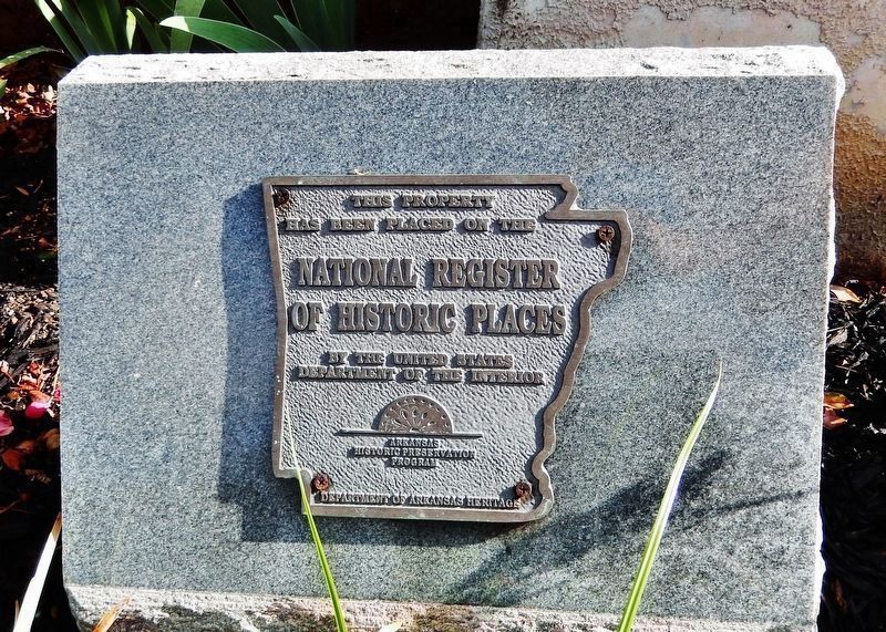 Arkansas Heritage & National Register Marker. Click for full size. Arkansas Heritage & National Register Marker image. Click for full size.