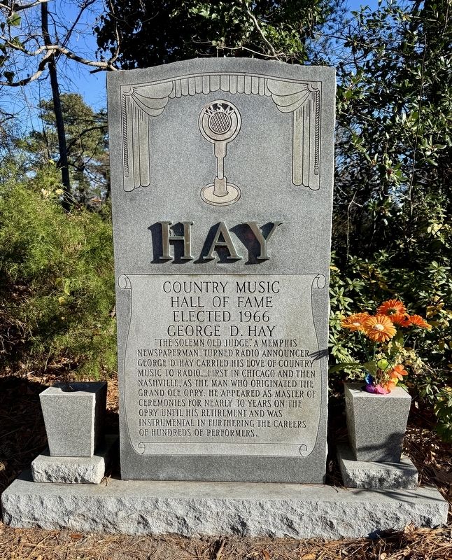George D. Hay Marker image. Click for full size.