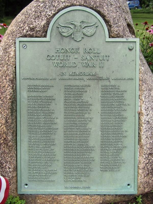 Cotuit - Santuit Honor Roll image. Click for full size.