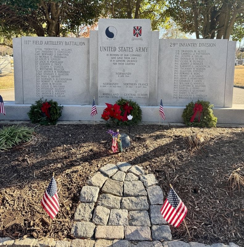 United States Army Memorial Marker image. Click for full size.