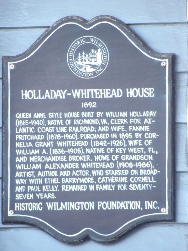 Holladay-Whitehead House Marker image. Click for full size.
