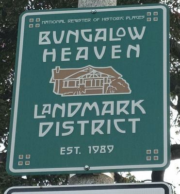 Bungalow Heaven Marker. Click for full size. Bungalow Heaven Marker image. Click for full size.