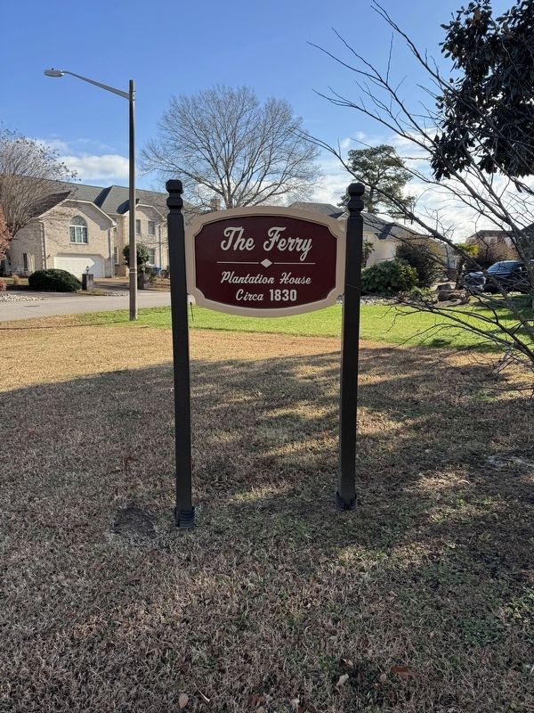 The Ferry Plantation House Sign image. Click for full size.