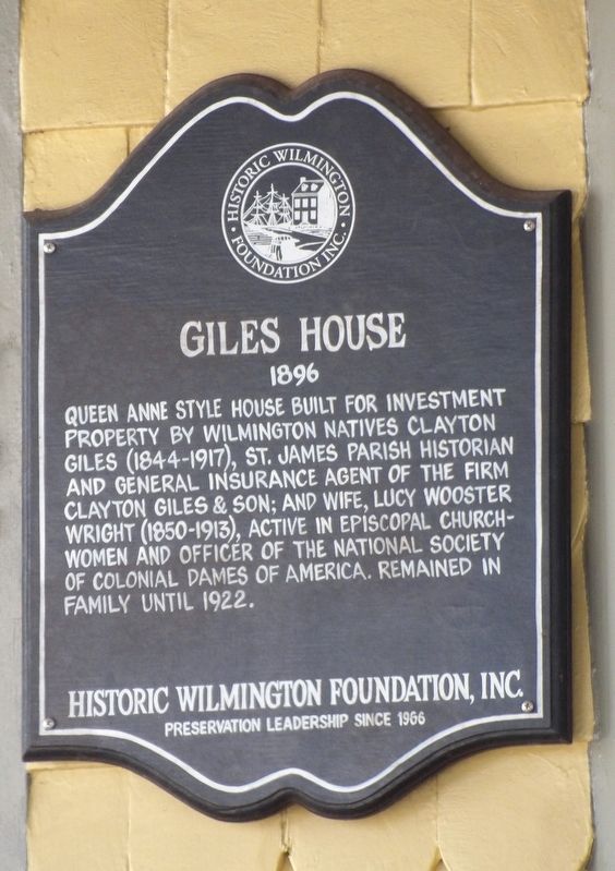 Giles House Marker image. Click for full size.
