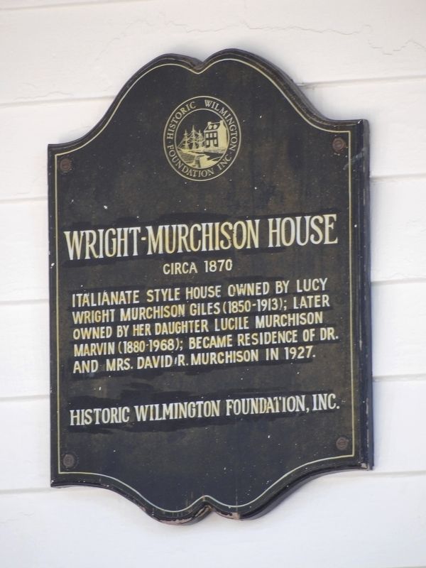 Wright-Murchison House Marker image. Click for full size.