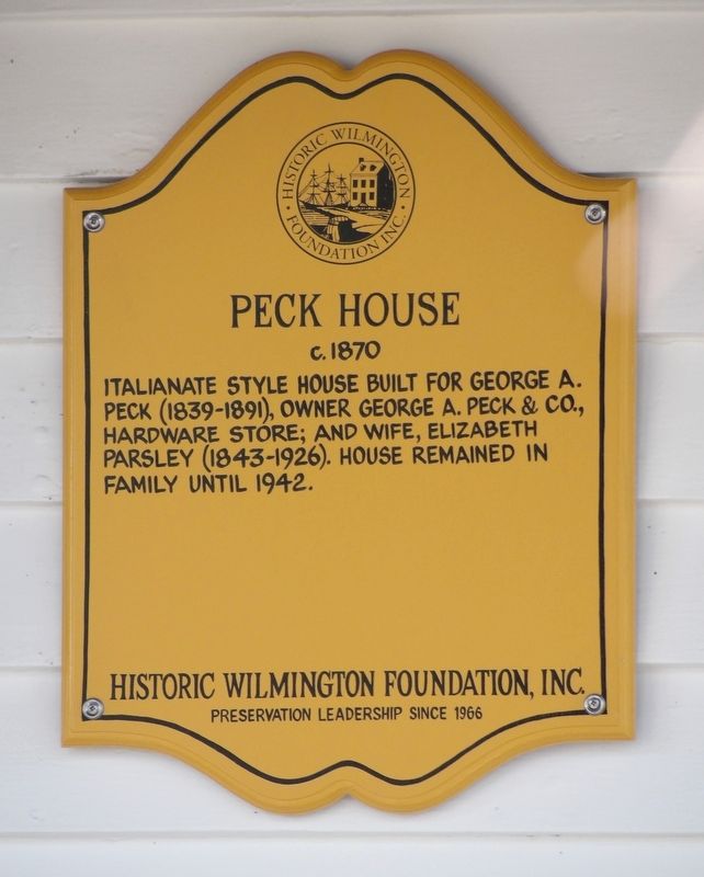 Peck House Marker image. Click for full size.
