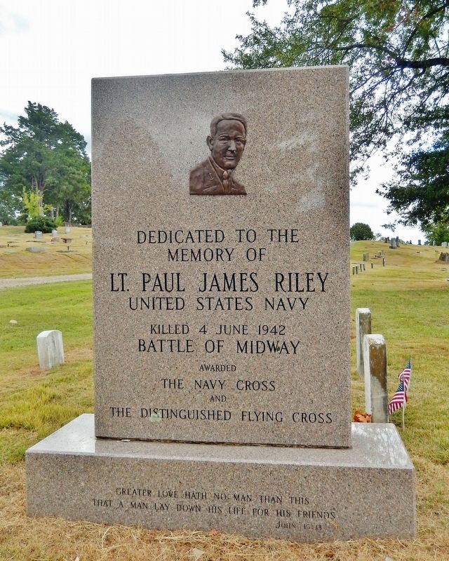 Lt. Paul James Riley Marker image. Click for full size.