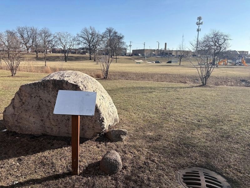 Glaciers and Prairie Marker image. Click for full size.