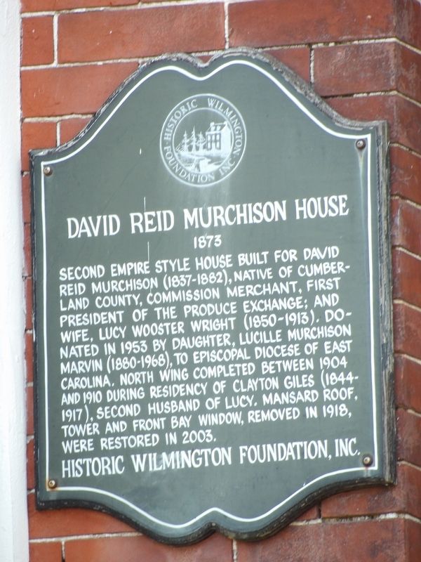 David Reid Murchison House Marker. Click for full size. David Reid Murchison House Marker image. Click for full size.