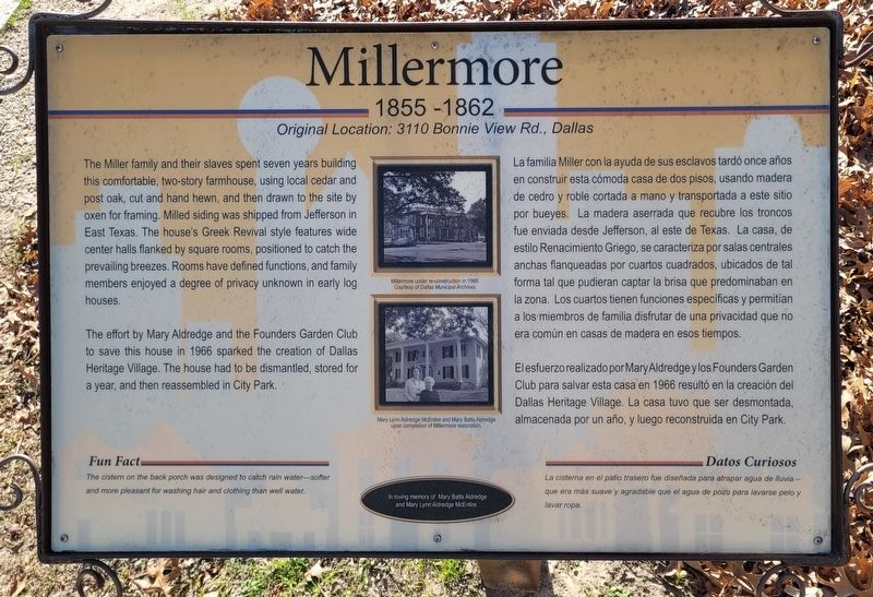 Millermore Marker. Click for full size. Millermore Marker image. Click for full size.