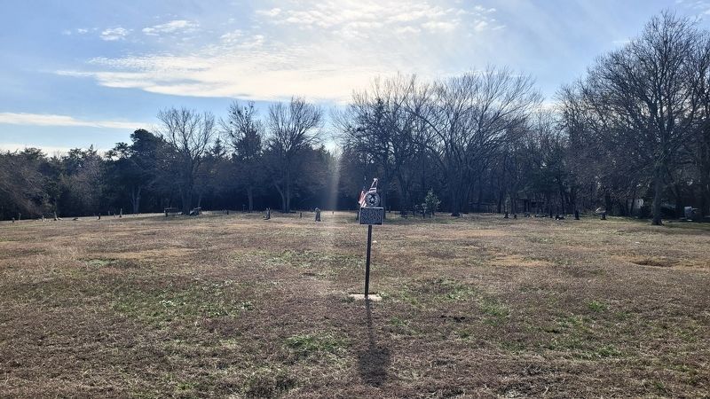 The view of the McMinn Chapel Cemetery and Marker. Click for full size. The view of the McMinn Chapel Cemetery and Marker image. Click for full size.