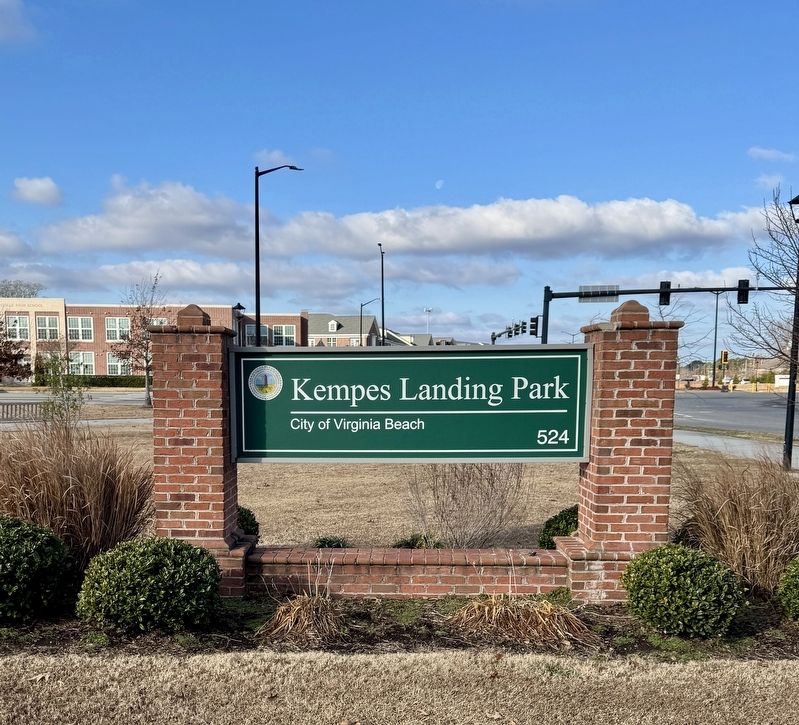 Kempes Landing Park Sign image. Click for full size.