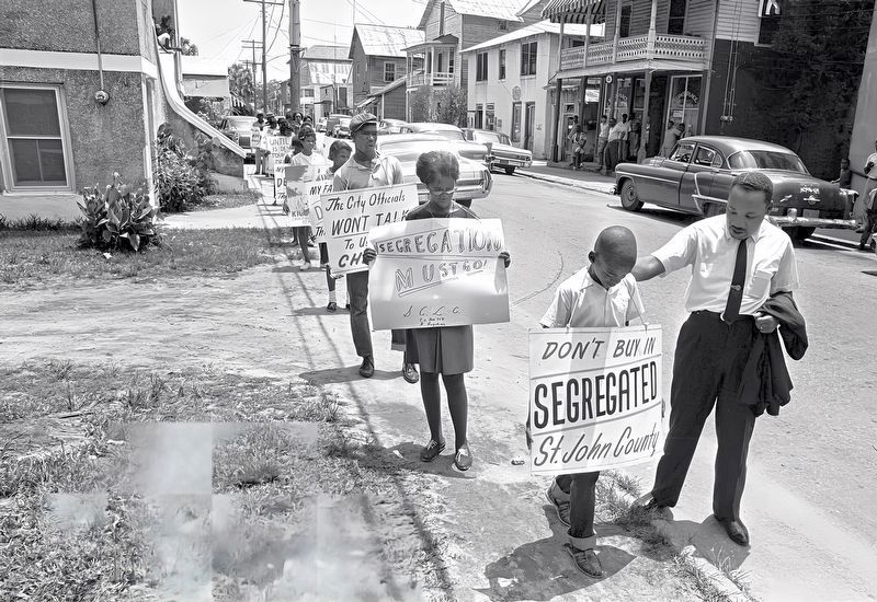 Martin Luther King Jr. in St. Augustine, 1964 image. Click for full size.