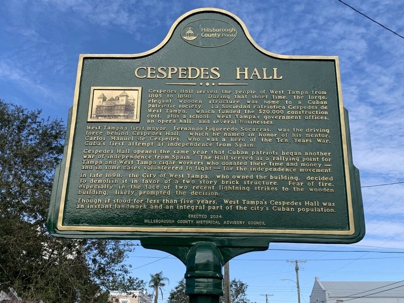 Cespedes Hall Marker image. Click for full size.