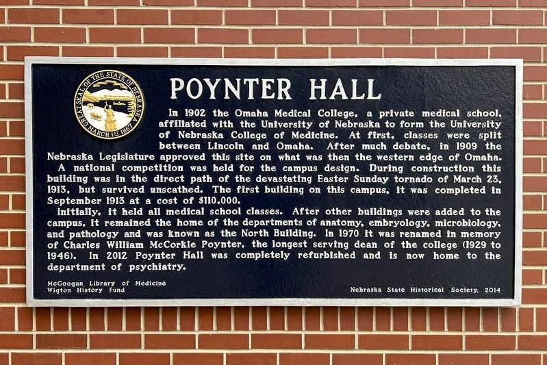 Poynter Hall Marker. Click for full size. Poynter Hall Marker image. Click for full size.