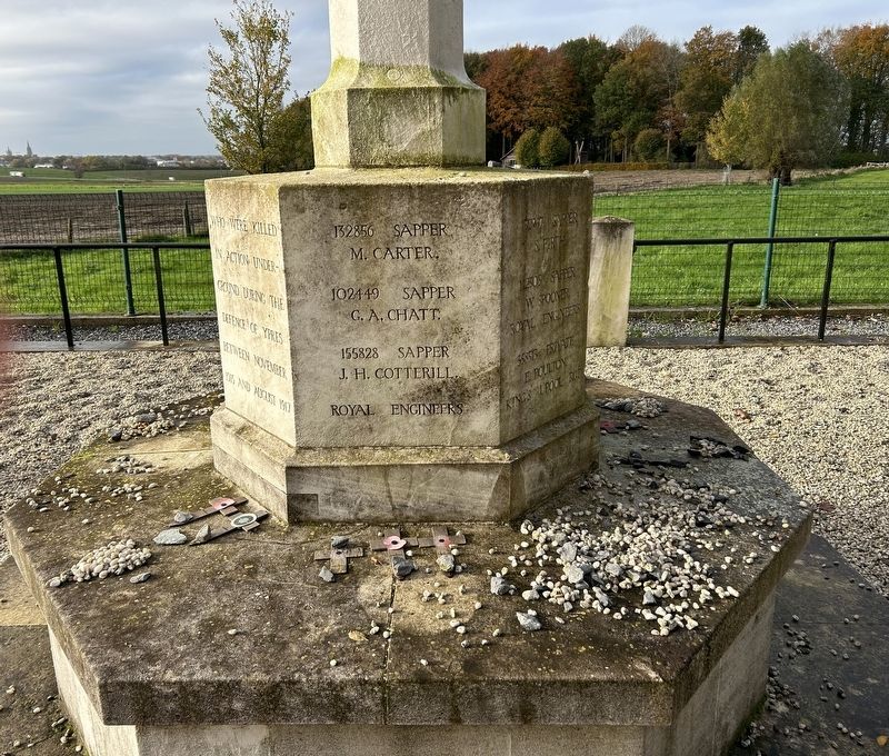 177th Tunneling Company Royal Engineers Memorial. Click for full size. 177th Tunneling Company Royal Engineers Memorial image. Click for full size.
