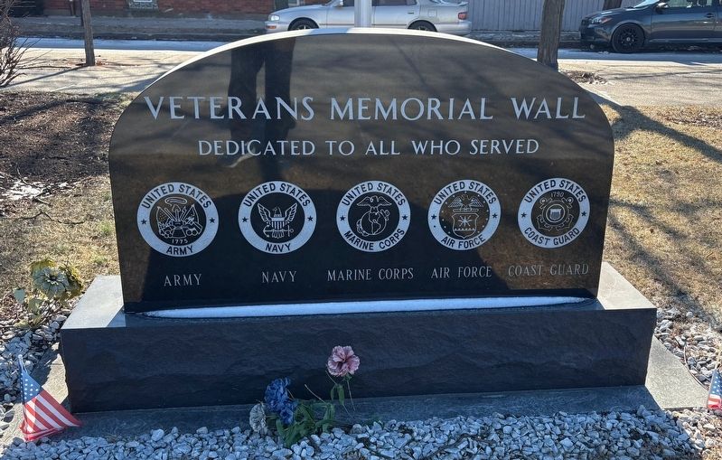 Veterans Memorial Wall Marker image. Click for full size.