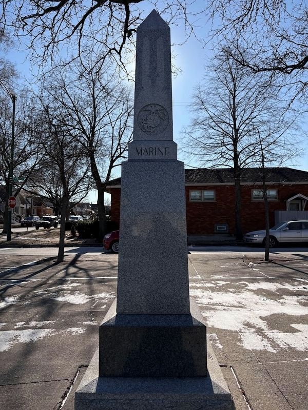 Veterans Memorial (north-facing side). Click for full size. Veterans Memorial (north-facing side) image. Click for full size.