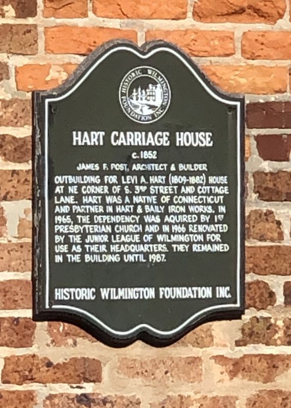 Hart Carriage House Marker. Click for full size. Hart Carriage House Marker image. Click for full size.