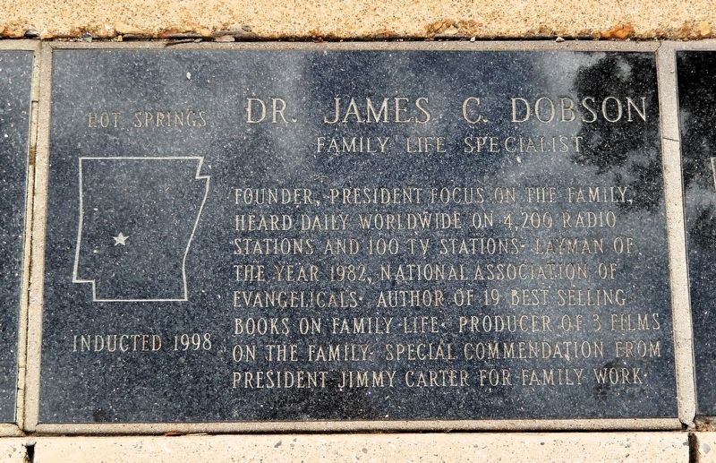 Dr. James C. Dobson Marker image. Click for full size.