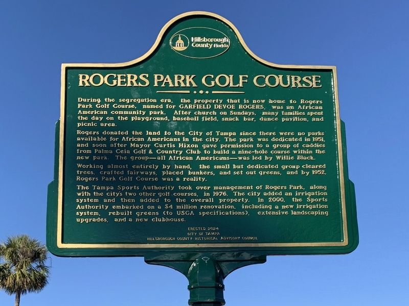 Rogers Park Golf Course Marker image. Click for full size.
