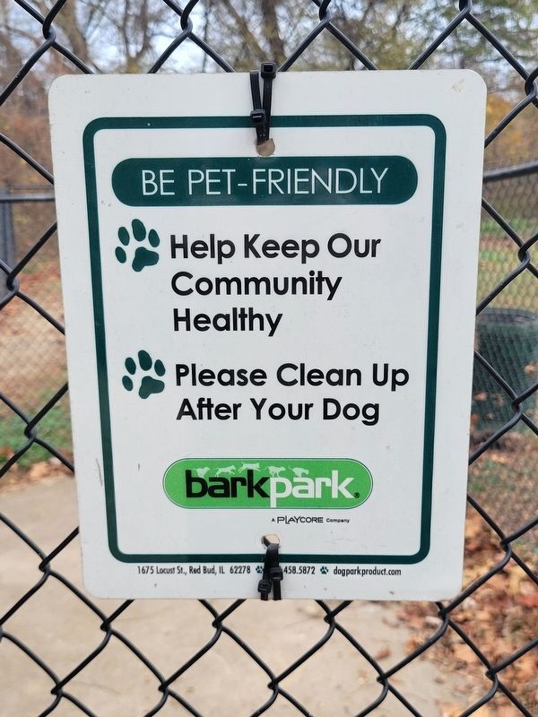 Bark Park sign. Click for full size. Bark Park sign image. Click for full size.