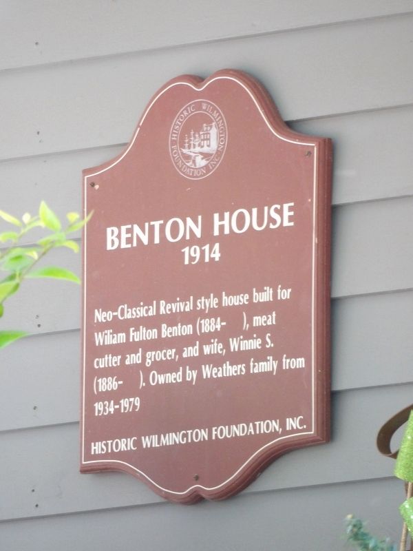 Benton House Marker. Click for full size. Benton House Marker image. Click for full size.