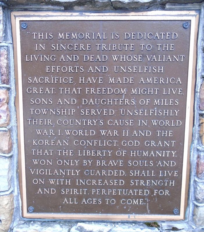 War Memorial Marker image. Click for full size.