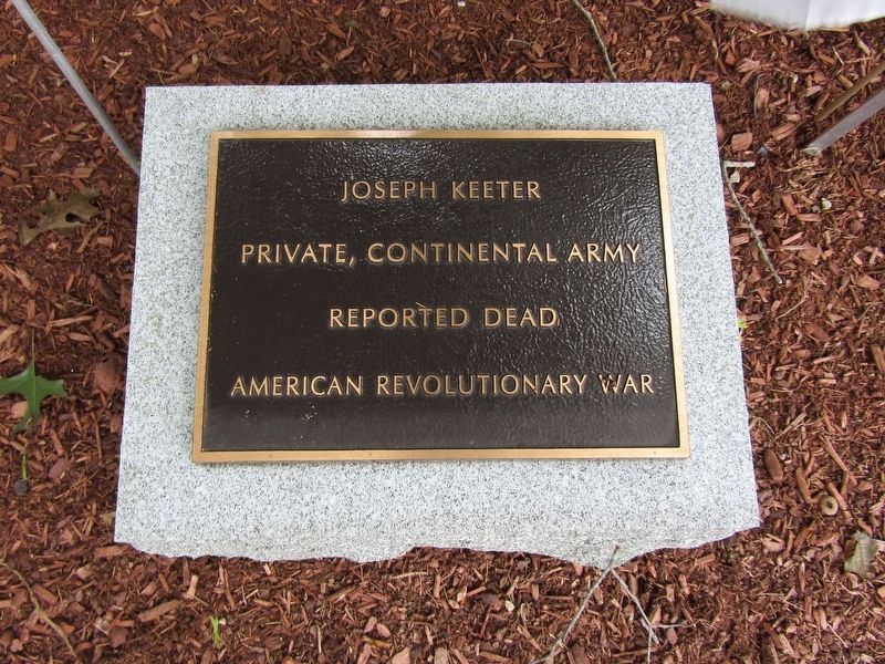 Joseph Keeter Marker. Click for full size. Joseph Keeter Marker image. Click for full size.