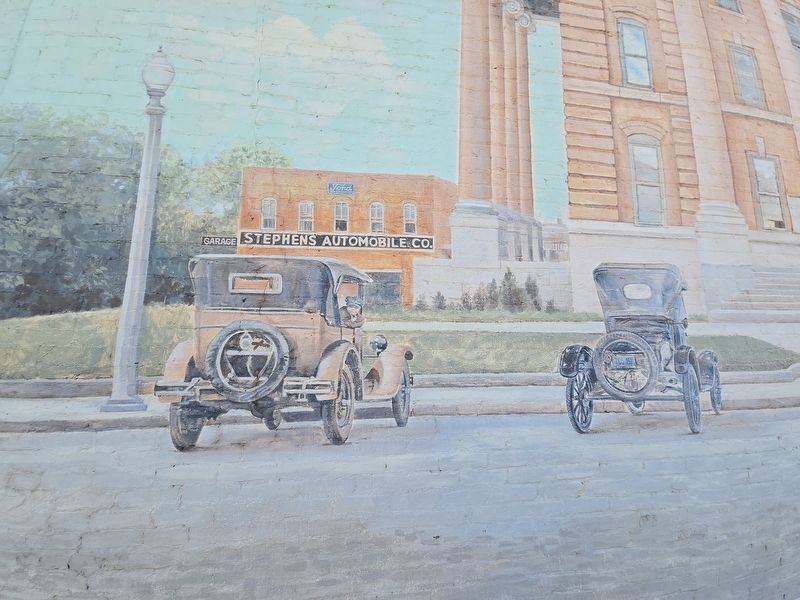 Stephens Automobile Company drawing as part of the Thomaston Mural in downtown. Click for full size. Stephens Automobile Company drawing as part of the Thomaston Mural in downtown image. Click for full size.