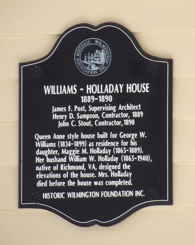 Williams-Holladay House Marker image. Click for full size.