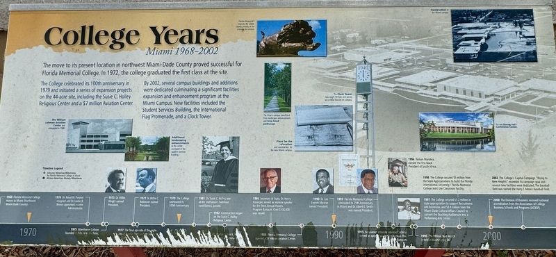 College Years Marker. Click for full size. College Years Marker image. Click for full size.