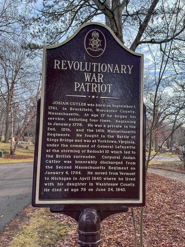Revolutionary War Patriot Marker image. Click for full size.