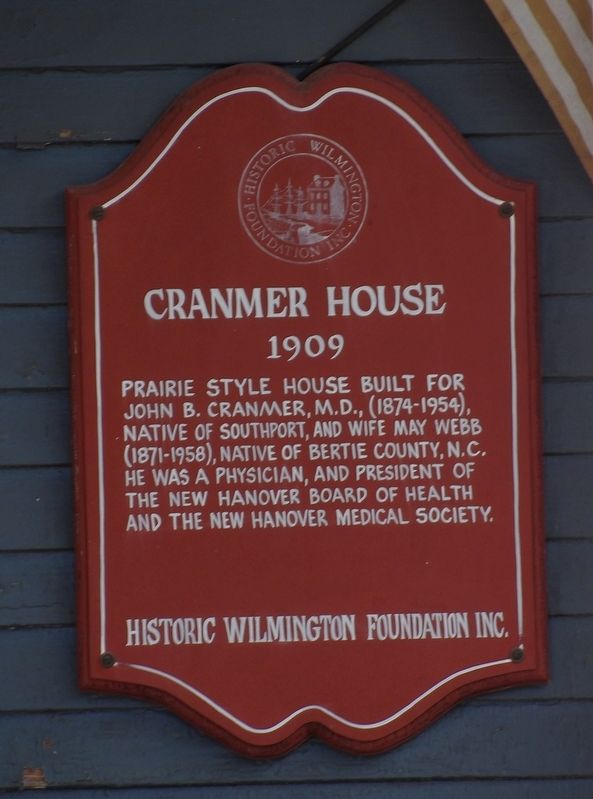Cranmer House Marker. Click for full size. Cranmer House Marker image. Click for full size.