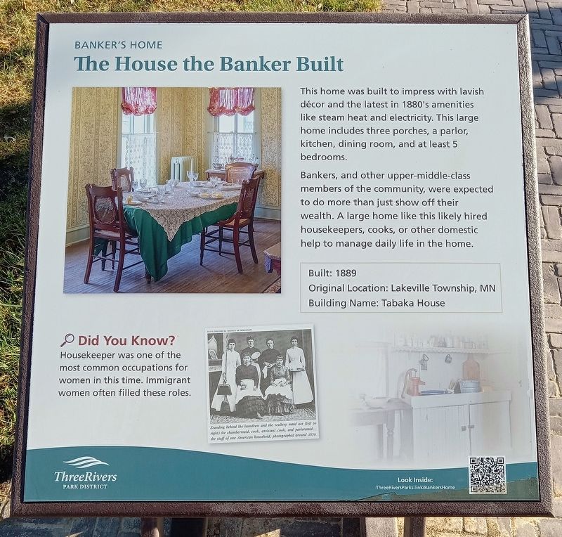 The House the Banker Built Marker. Click for full size. The House the Banker Built Marker image. Click for full size.
