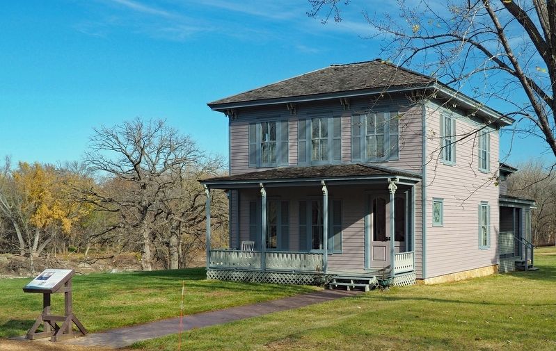 The House the Banker Built Marker and Banker's Home at The Landing. Click for full size. The House the Banker Built Marker and Banker's Home at The Landing image. Click for full size.
