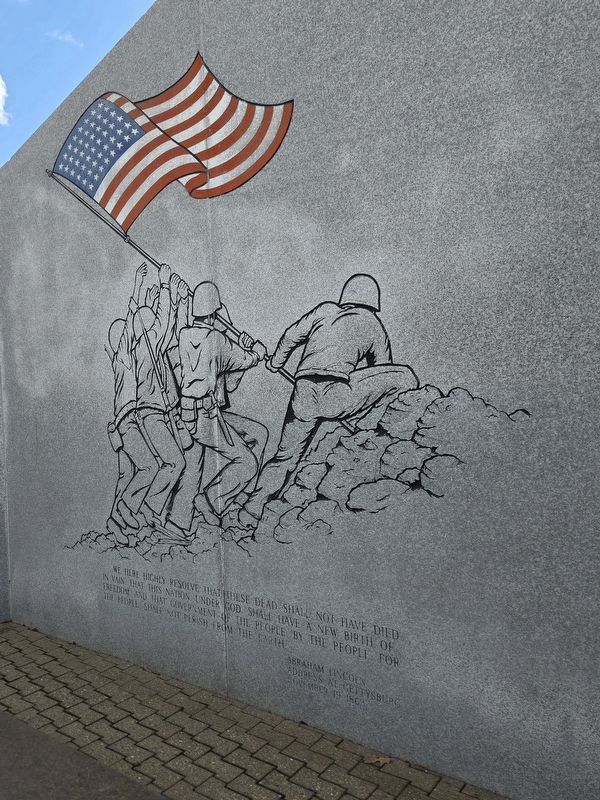 Surry County Veterans Memorial centerpiece image. Click for full size.