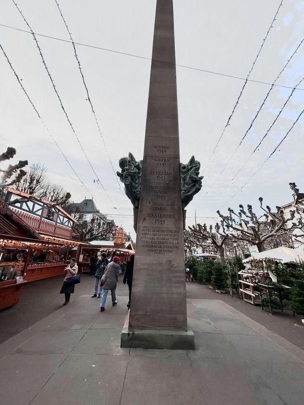 Rear Side of General Leclerc Monument. Click for full size. Rear Side of General Leclerc Monument image. Click for full size.