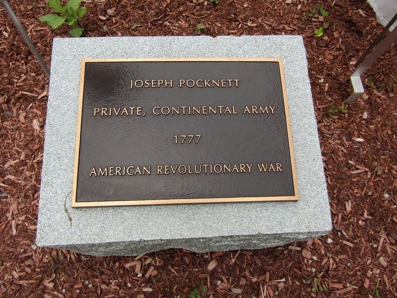 Joseph Pocknett Marker. Click for full size. Joseph Pocknett Marker image. Click for full size.